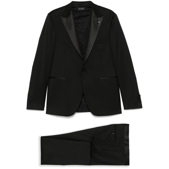 Tagliatore Black Suits - Single Breasted Suits Men